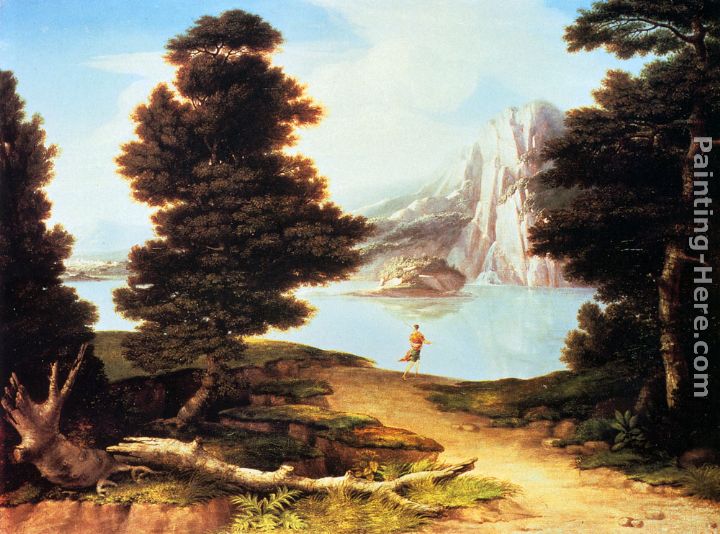 Landscape With A Lake painting - Washington Allston Landscape With A Lake art painting